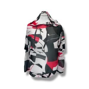 Next Women’s Long Sleeve Cutout Elbows Sheer Drawstring Hoodie, size 10